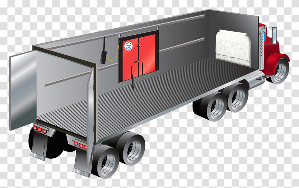 Itp Tether Bulkhead Refrigerator Truck, Vehicle, Transportation, Trailer Truck, Furniture Transparent Png