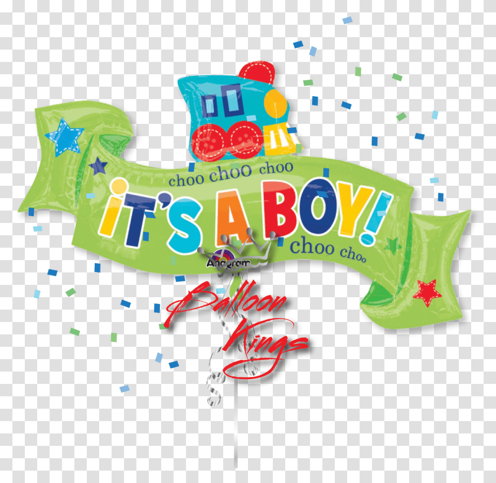 Its A Boy Train Ribbon Welcome Baby Boy, Inflatable Transparent Png