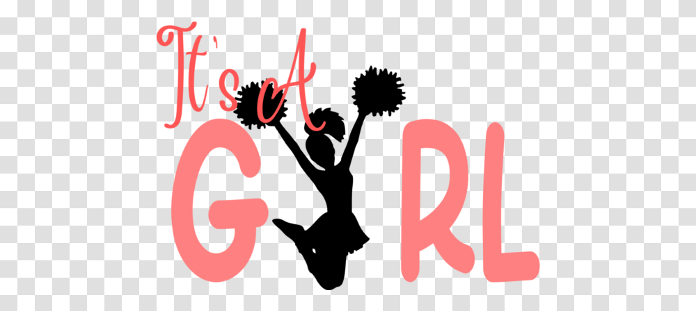 Its A Girl Cheerleader Gender Reveal Svg Graphic Design, Text, Number, Symbol, Alphabet Transparent Png