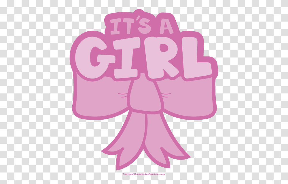 Its A Girl Clipar Clipart Its A Girl, Pattern, Text, Graphics, Floral Design Transparent Png