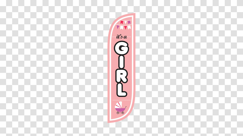 Its A Girl Feather Flag, Label, Steamer, Room Transparent Png