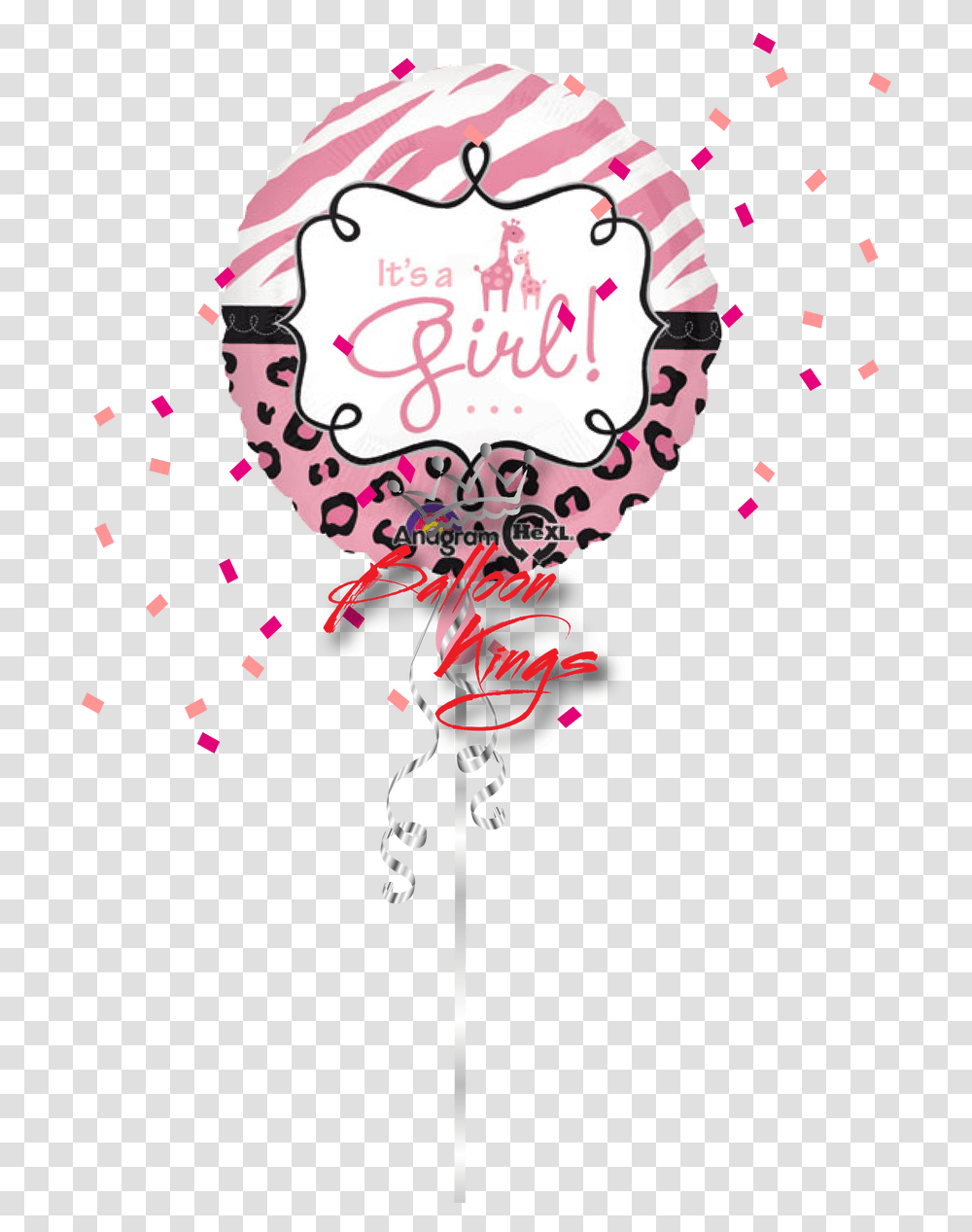 Its A Girl Giraffe Image With No Its A Boy Safari Theme, Paper, Confetti, Graphics, Art Transparent Png