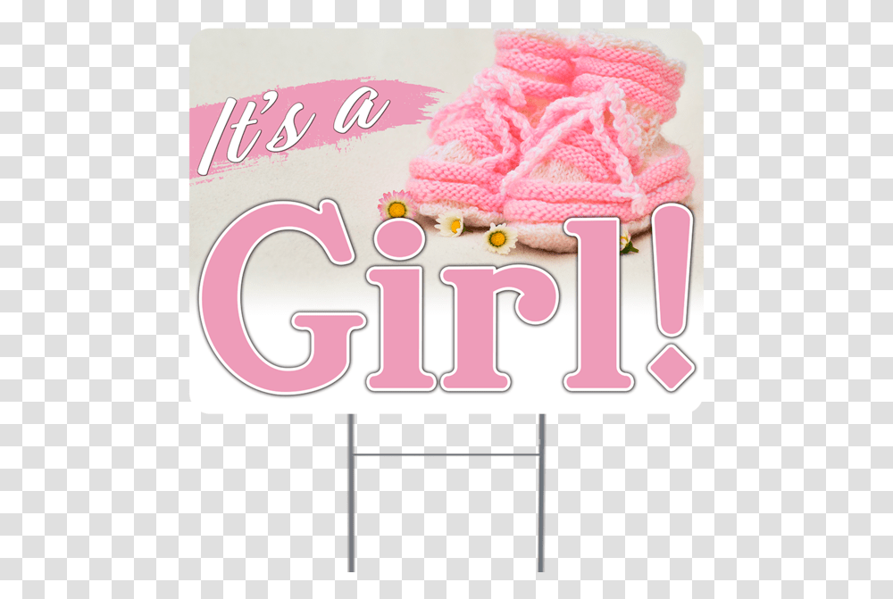 Its A Girl Inch Sign With Display Options Poster, Birthday Cake, Dessert, Food, Cream Transparent Png