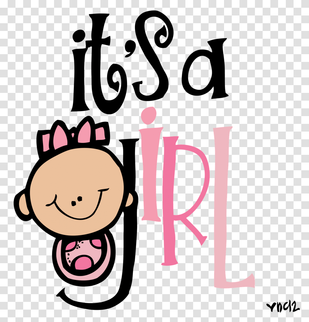 Its A Girl Its A Girl Images, Label, Alphabet, Sticker Transparent Png