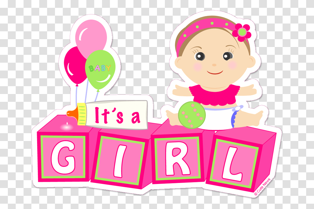 Its A Girl Its Baby Girl, Text, Food, Alphabet, Number Transparent Png