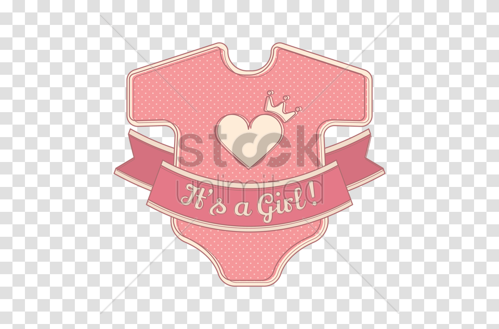 Its A Girl Sticker Vector Image, Logo, Birthday Cake, Dessert Transparent Png