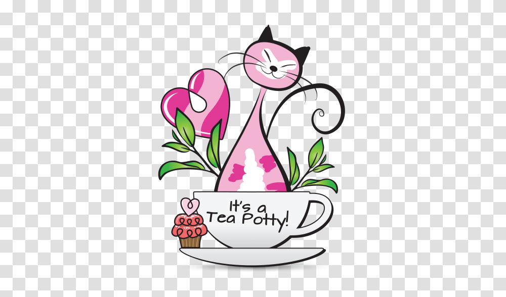 Its A Tea Potty Cat Litter Brand Assets, Pottery, Floral Design Transparent Png