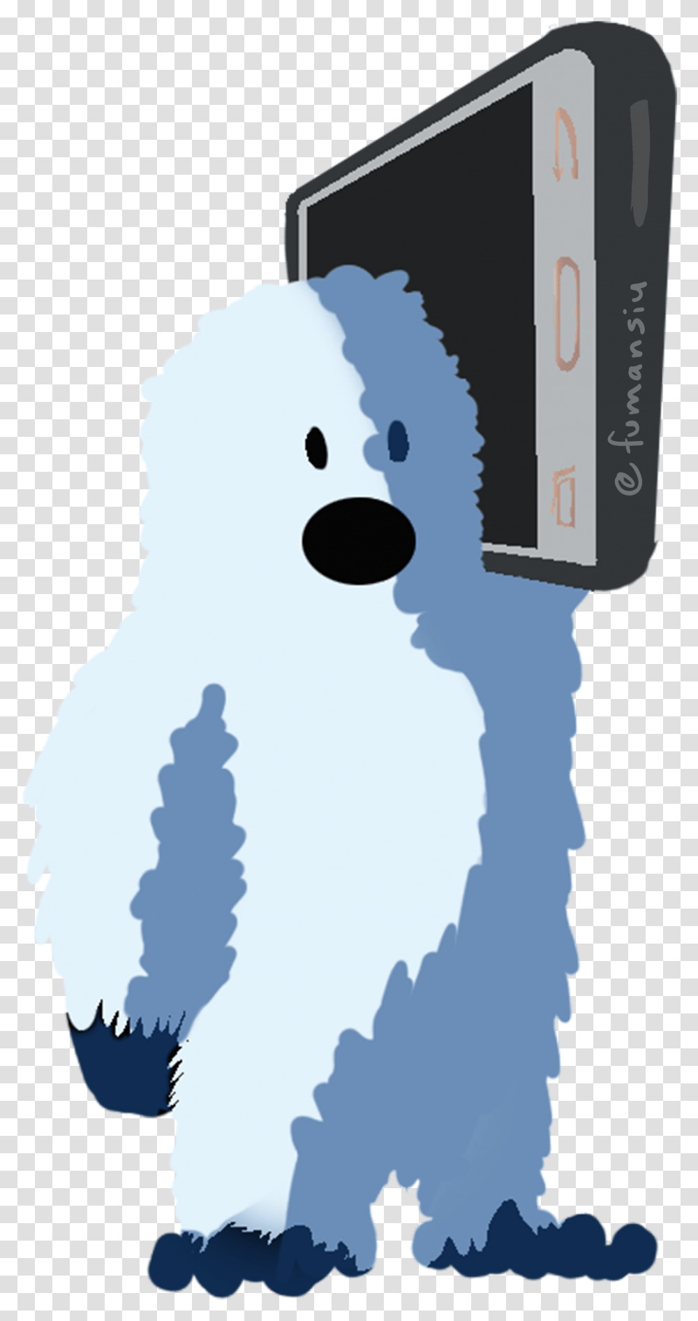 Its A Yeti Yeti On A Phone, Snowman, Winter, Outdoors, Nature Transparent Png