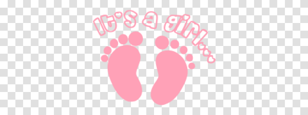 Its And Vectors For Free Download Its A Girl, Footprint, Purple, Poster, Advertisement Transparent Png