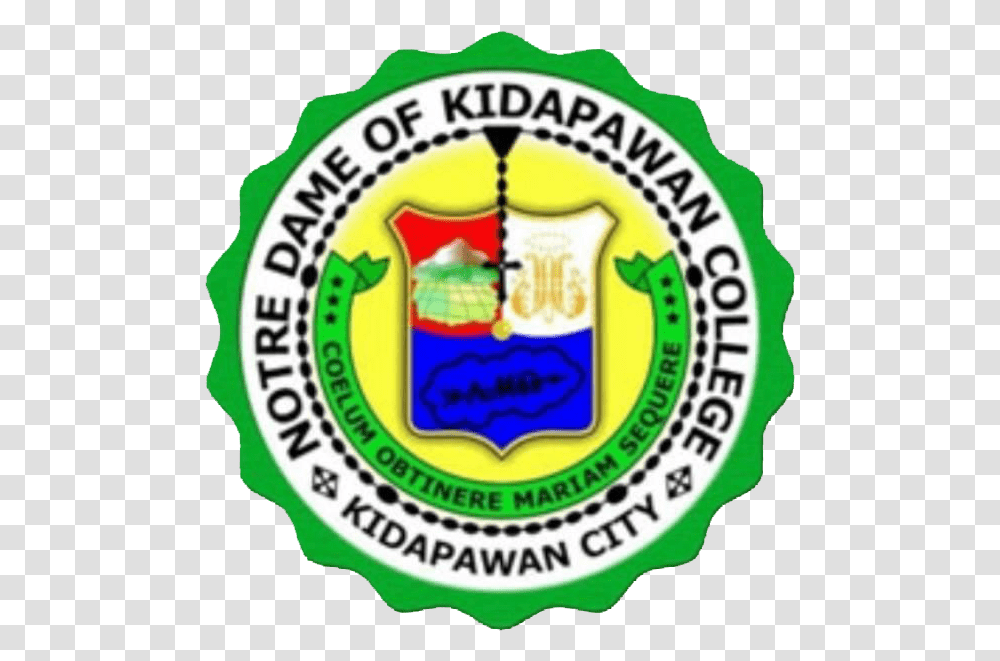 Its Base Rests Upon The Rising Sun Marking The Philippines Notre Dame Of Kidapawan College, Label, Logo Transparent Png
