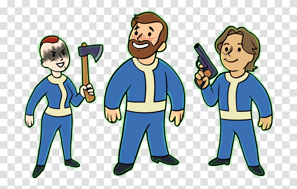 Its Fallout Season So I Drew Mine And My Sisters Cartoon, Person, Hand, Cleaning, Sport Transparent Png