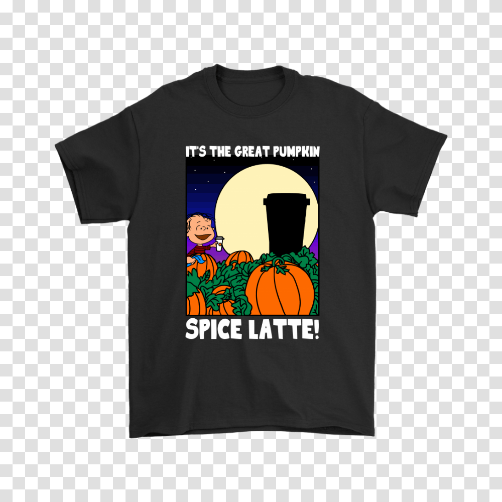 Its The Great Pumpkin Spice Latte Happy Halloween Snoopy Shirts, Apparel, T-Shirt Transparent Png