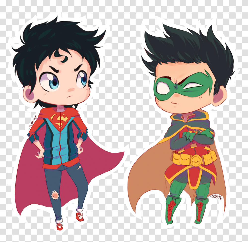 Its Time For Robin And Superboy To Take A Stand Cartoon, Person, Human, Hook, Claw Transparent Png