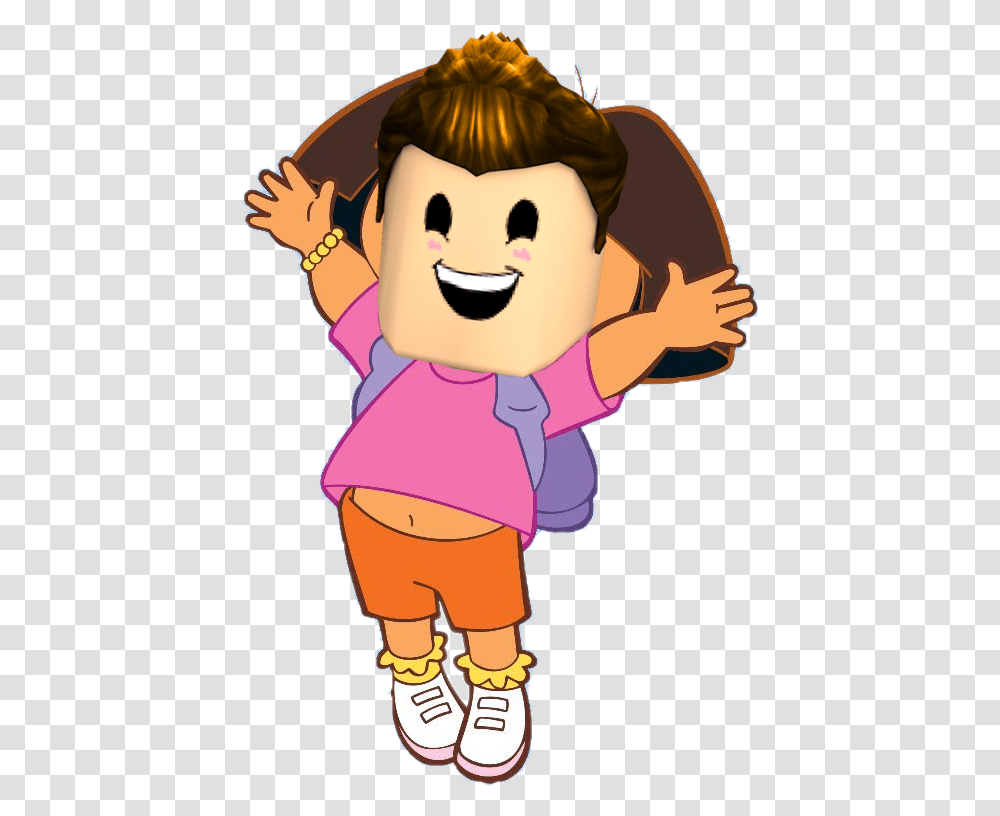 Itsfunneh Dora The Explorer, Person, Costume, Face, Plant Transparent Png