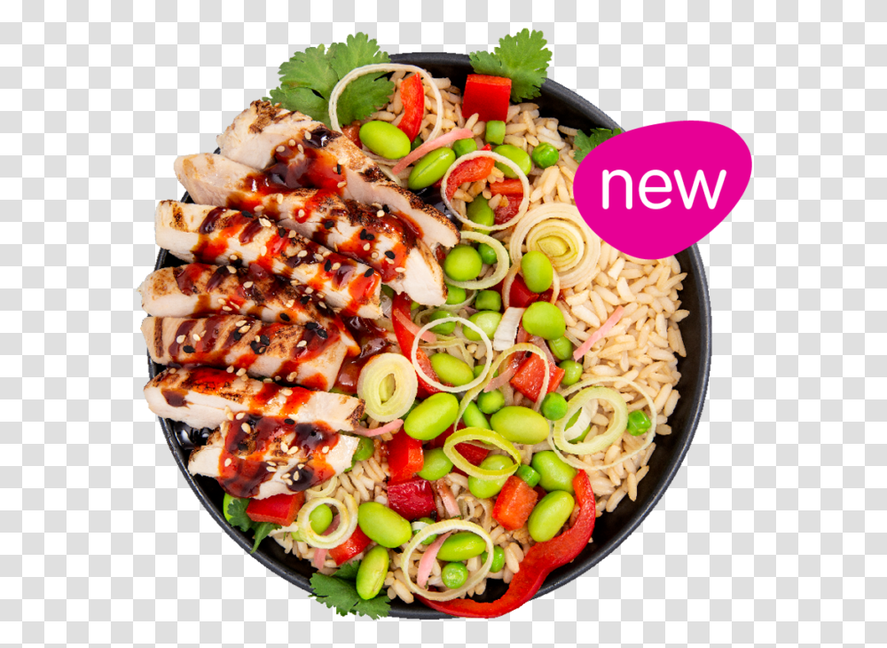Itsu Korean Chicken Rice Bowl, Dish, Meal, Food, Lunch Transparent Png