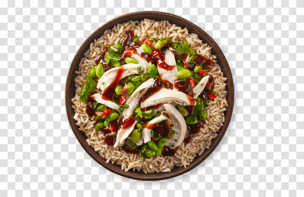 Itsu Teriyaki Chicken Rice Bowl, Meal, Food, Dish, Plant Transparent Png