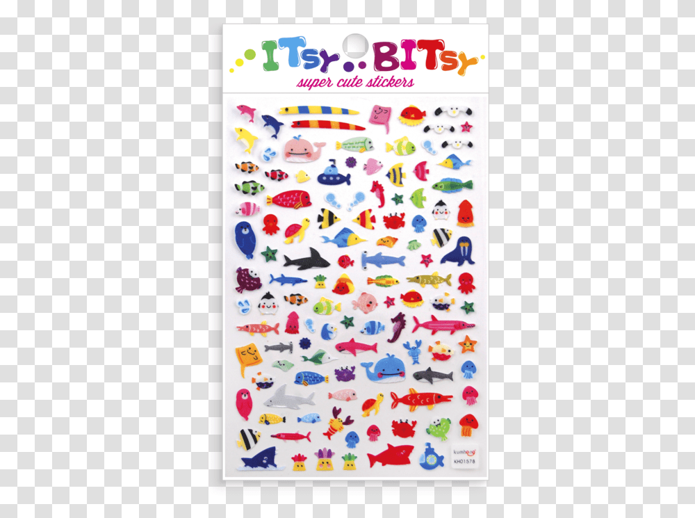 Itsy Bitsy Stickers Sea Life, Label, Rug Transparent Png