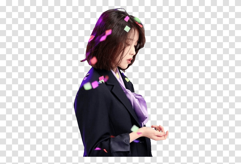 Iu And Jisoo Blackpink, Person, Suit, Overcoat Transparent Png