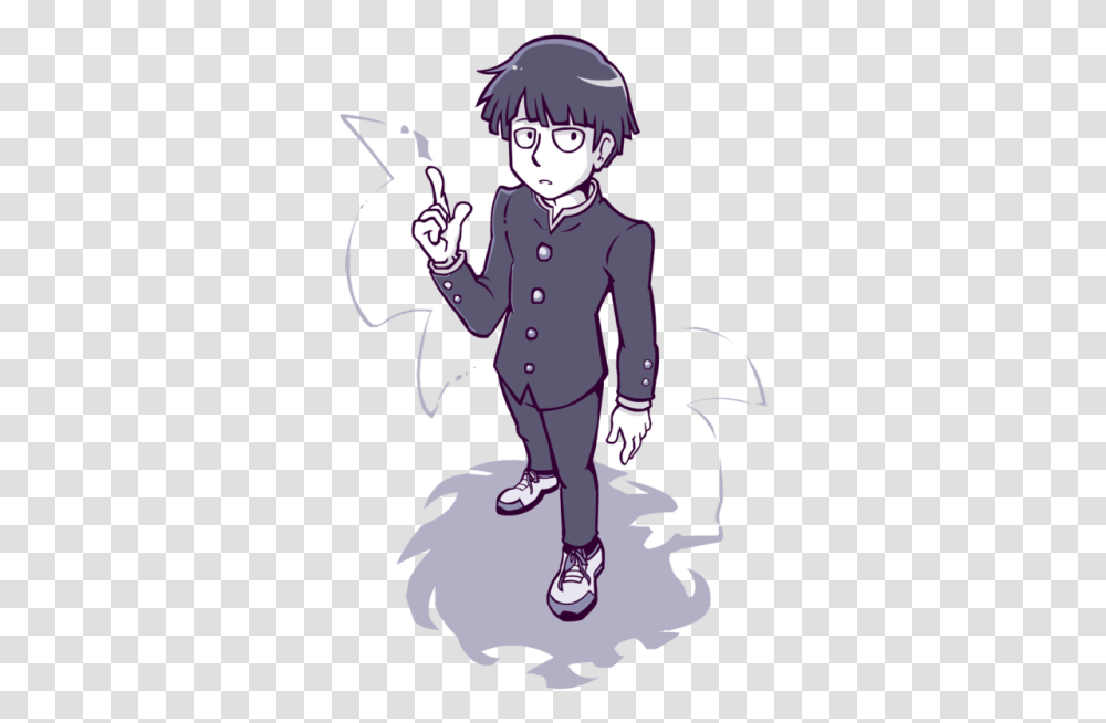 Ive Only Watched A Few Episodes So Far But Mob Psycho Cartoon, Performer, Person, Human, Comics Transparent Png