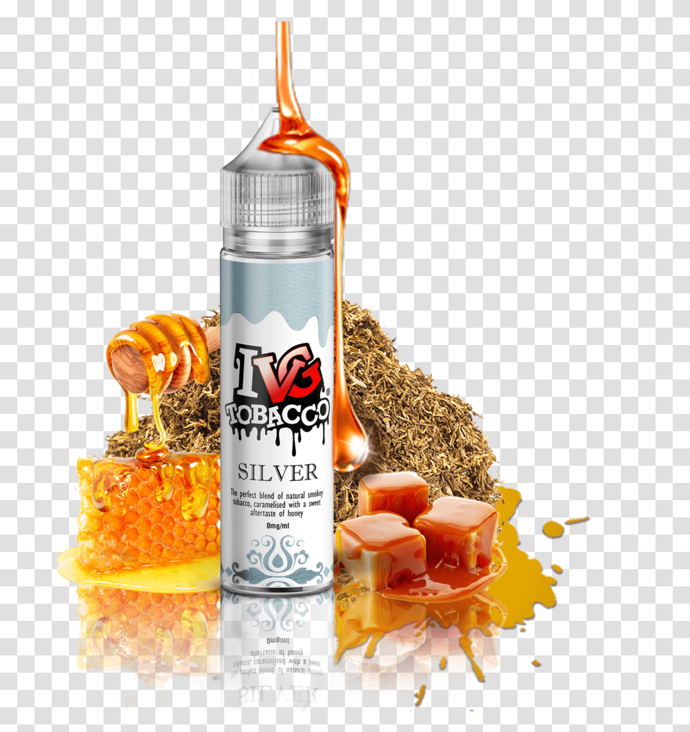 Ivg Tobacco Silver, Bottle, Shaker, Plant, Food Transparent Png