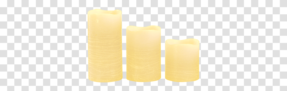 Ivory Pillar Wax Candle X3 Advent Candle, Cylinder, Lamp Transparent Png