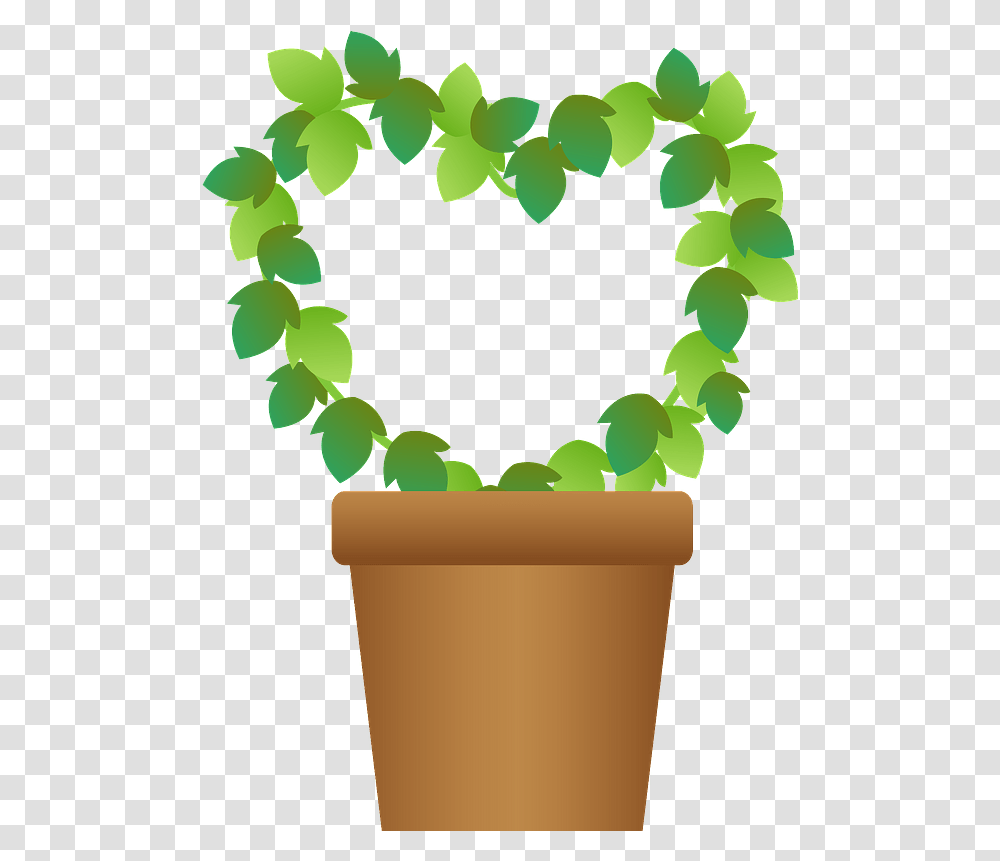 Ivy Molded Into A Heart Shape Clipart Free Download Ivy Heart, Plant Transparent Png