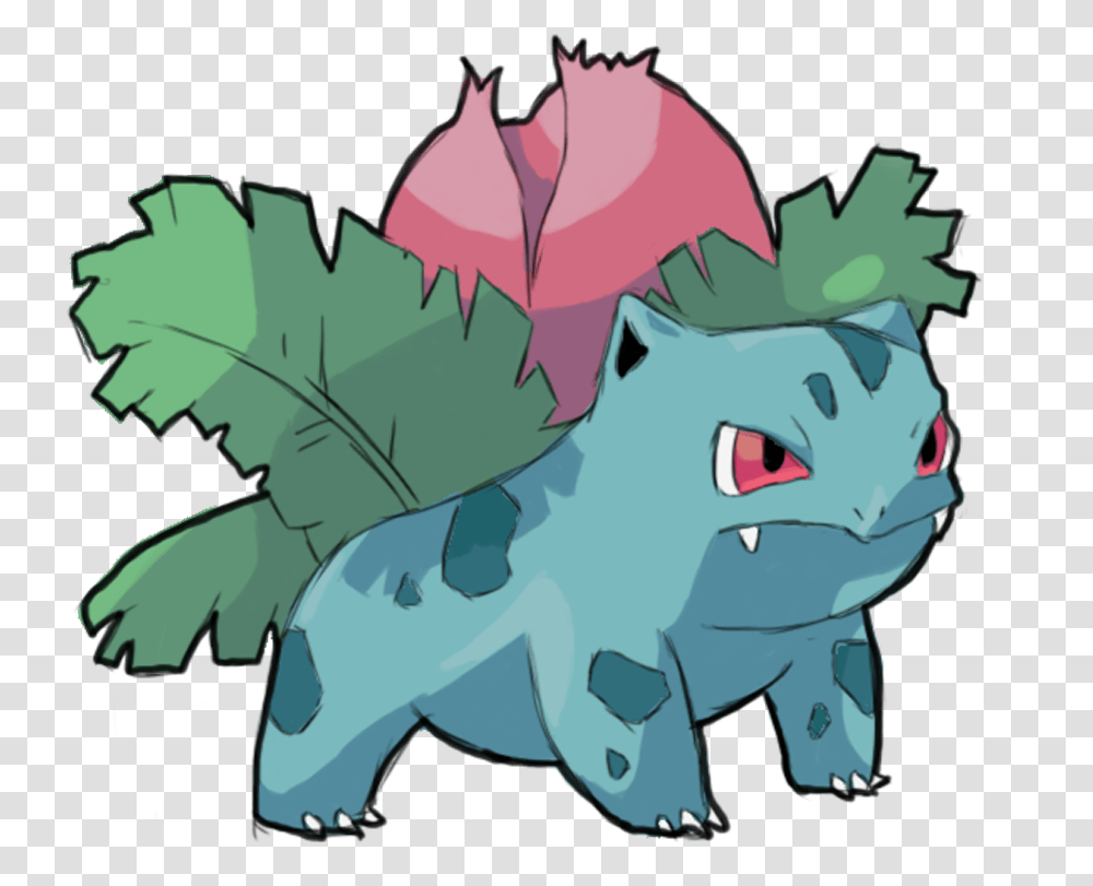 Ivysaur By Adastumae Fictional Character, Graphics, Art, Plant, Leaf Transparent Png