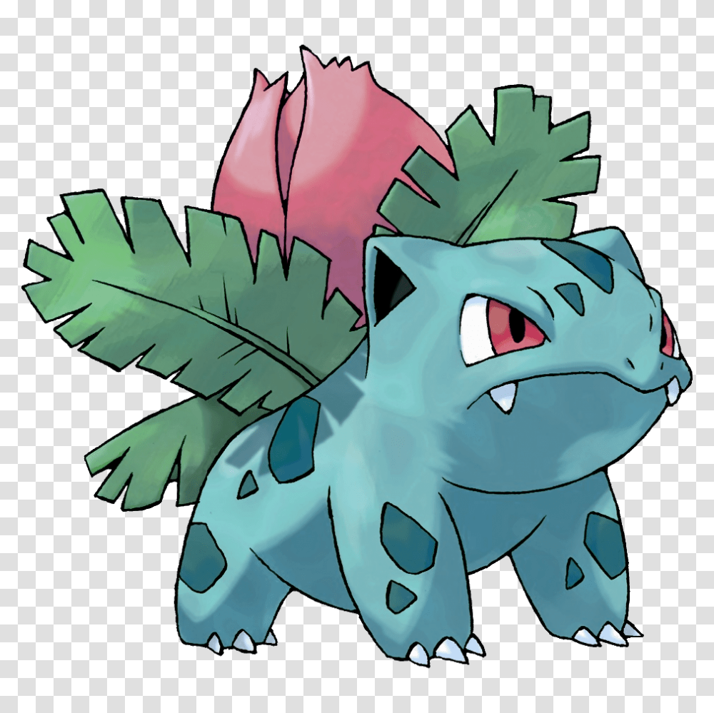 Ivysaur, Dragon, Leaf, Plant, Toy Transparent Png