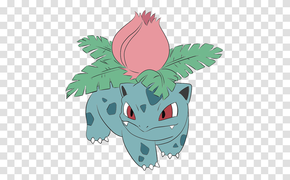 Ivysaur, Plant, Leaf Transparent Png