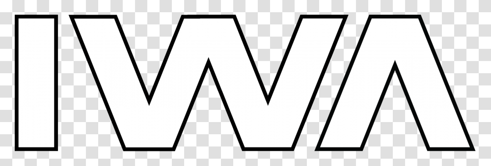 Iwa Logo 2017 White With Lines Illustration, Alphabet, Trademark Transparent Png
