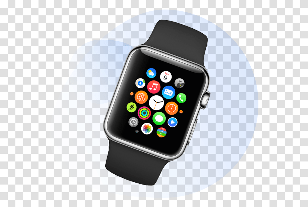 Iwatch App Development Nevina Infotech Apple Watch, Wristwatch, Mobile Phone, Electronics, Cell Phone Transparent Png