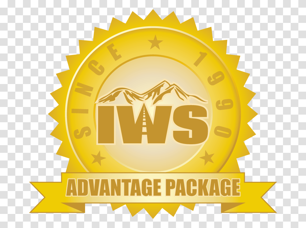 Iws Advantage Seal Of Quality Illustration, Poster, Advertisement, Gold, Outdoors Transparent Png