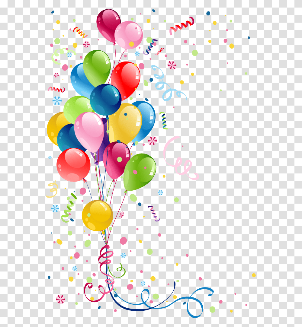 Izobrazhenie Dlya Plejkasta Happy Birthday Balloons, Paper, Confetti Transparent Png
