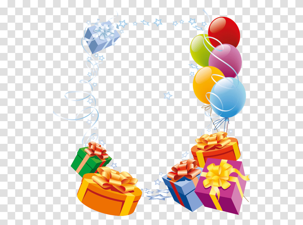 Izobrazhenie Dlya Plejkasta Happy Birthday Frame, Gift, Balloon Transparent Png