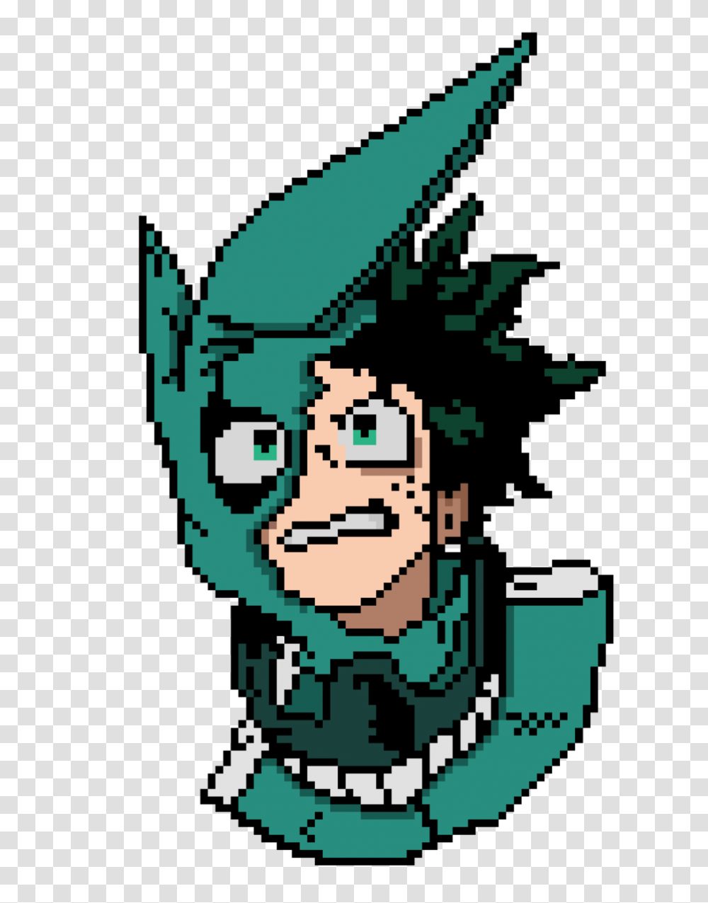 Izuku Midoriya Pixel Art, Drawing, Doodle Transparent Png