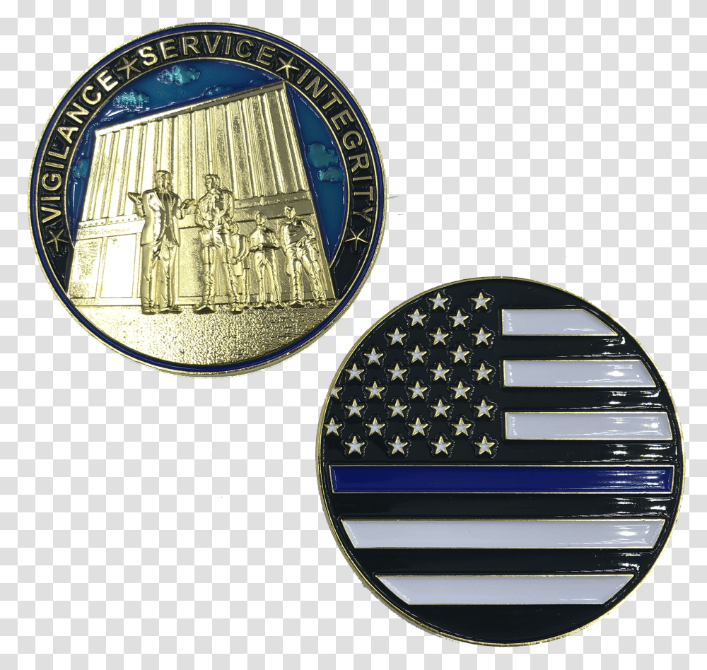 J 016 Thin Blue Line Trump Maga At The Wall Cbp Challenge American Flag Transparent Png