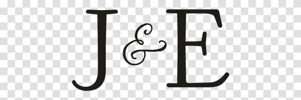 J And E Monogram, Alphabet, Number Transparent Png