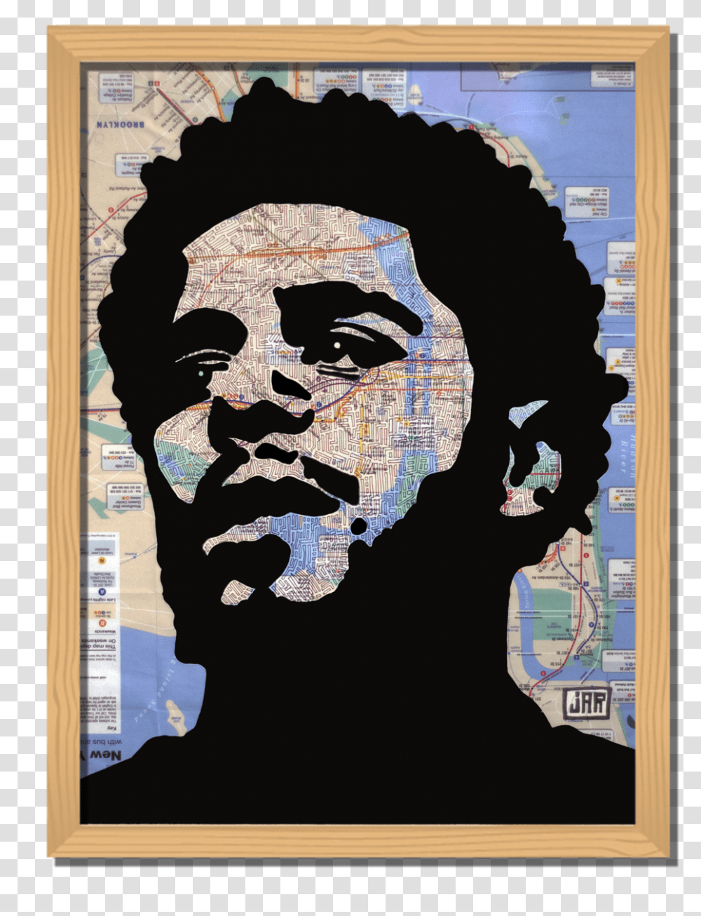 J Cole Picture Frame, Map, Diagram, Plot, Person Transparent Png