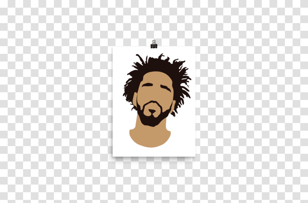 J Cole Poster On Storenvy, Face, Head, Hair, Label Transparent Png