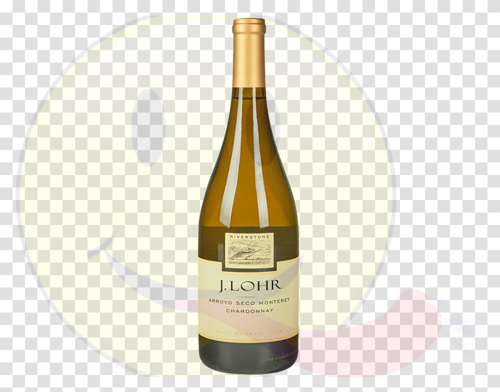 J Lohr Chardonnay Riverstone Glass Bottle, Wine, Alcohol, Beverage, Drink Transparent Png