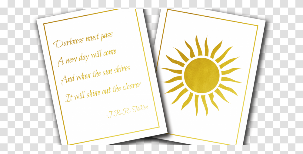 J R R Tolkien Quotes In Gold Foil Prints Skillshare Projects, Flyer, Poster, Paper Transparent Png
