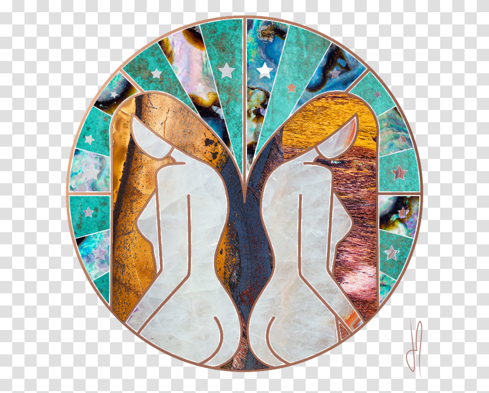 Ja Gemini2 Stained Glass, Collage, Poster, Advertisement Transparent Png