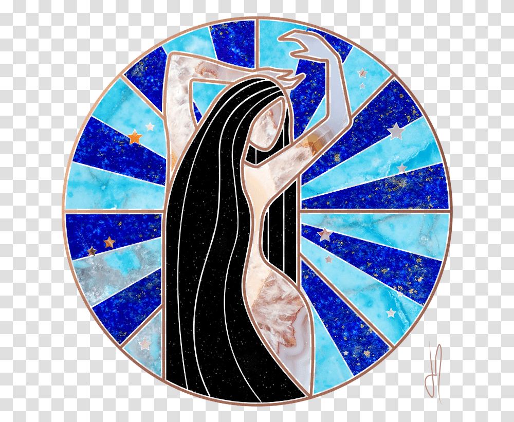 Ja Virgo Circle, Stained Glass, Tile, Sunglasses Transparent Png