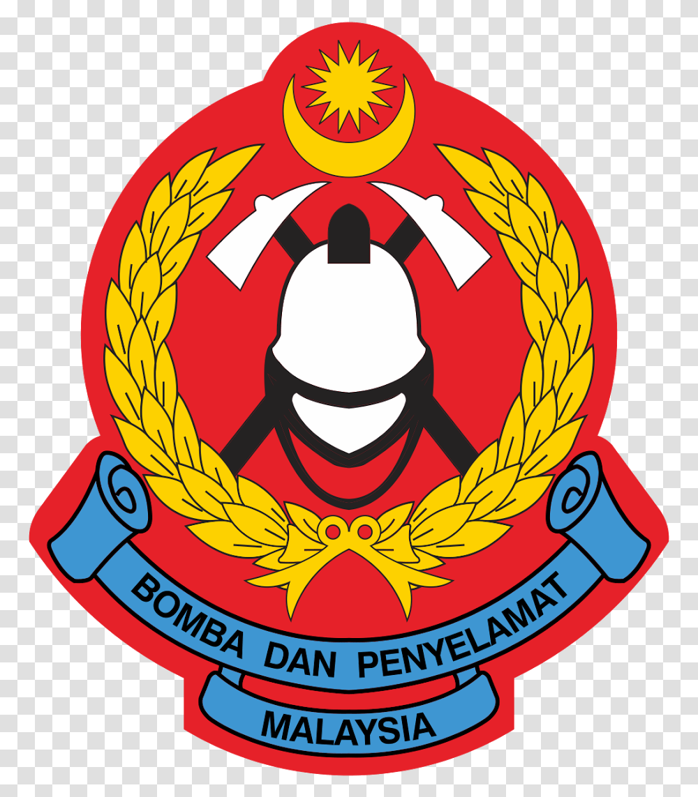Jabatan Bomba Dan Penyelamat Malaysia Logo Vector Malaysian Fire And Rescue Department, Trademark, Emblem, Badge Transparent Png