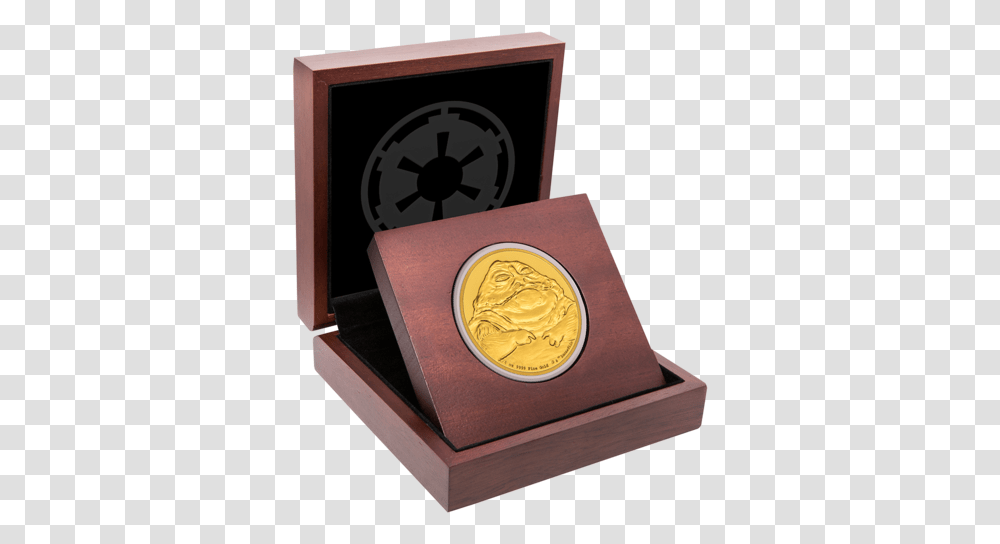 Jabba The 1 Gold Coin 1 Oz Star Wars, Box, Trophy, Gold Medal, Clock Tower Transparent Png