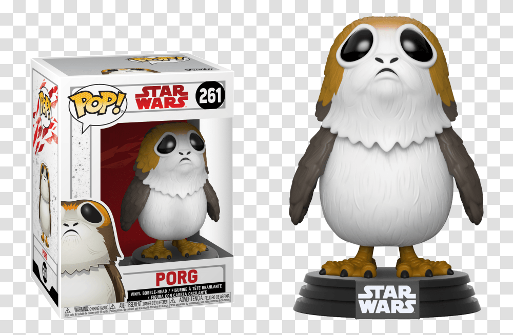 Jabba The Hutt Pop Figure Star Wars Sad Porg Star Star Wars Porg Funko Pop, Toy, Penguin, Bird, Animal Transparent Png