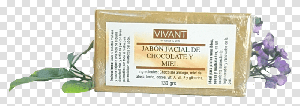 Jabn Facial De Chocolate Y Miel Packaging And Labeling, Paper, Ticket Transparent Png