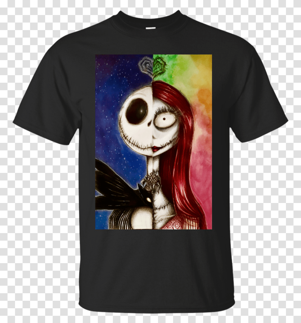 Jack And Sally Download Nightmare Before Christmas, Apparel, T-Shirt, Person Transparent Png
