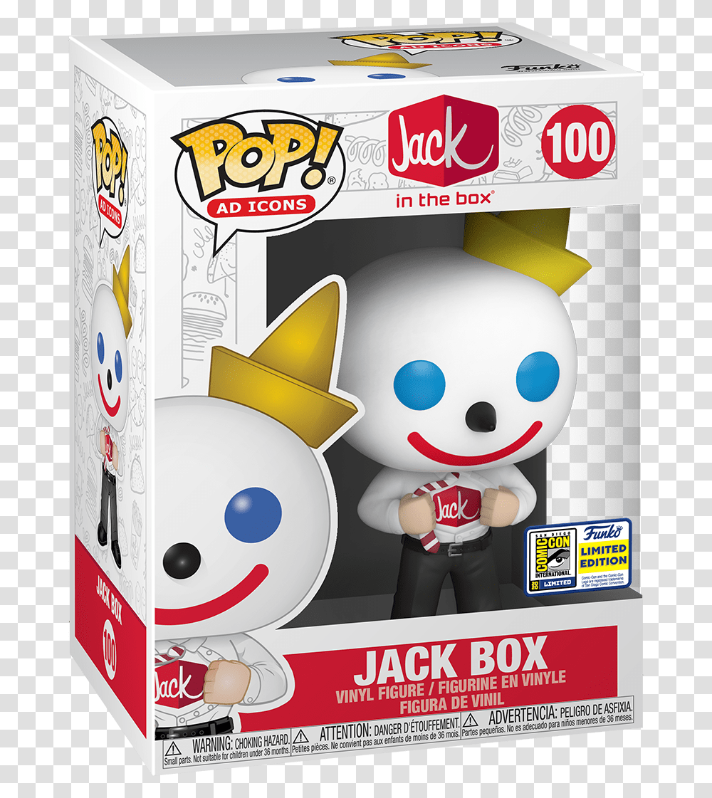 Jack Box New Funko Pop Ad Icons, Label, Text, Advertisement, Poster Transparent Png