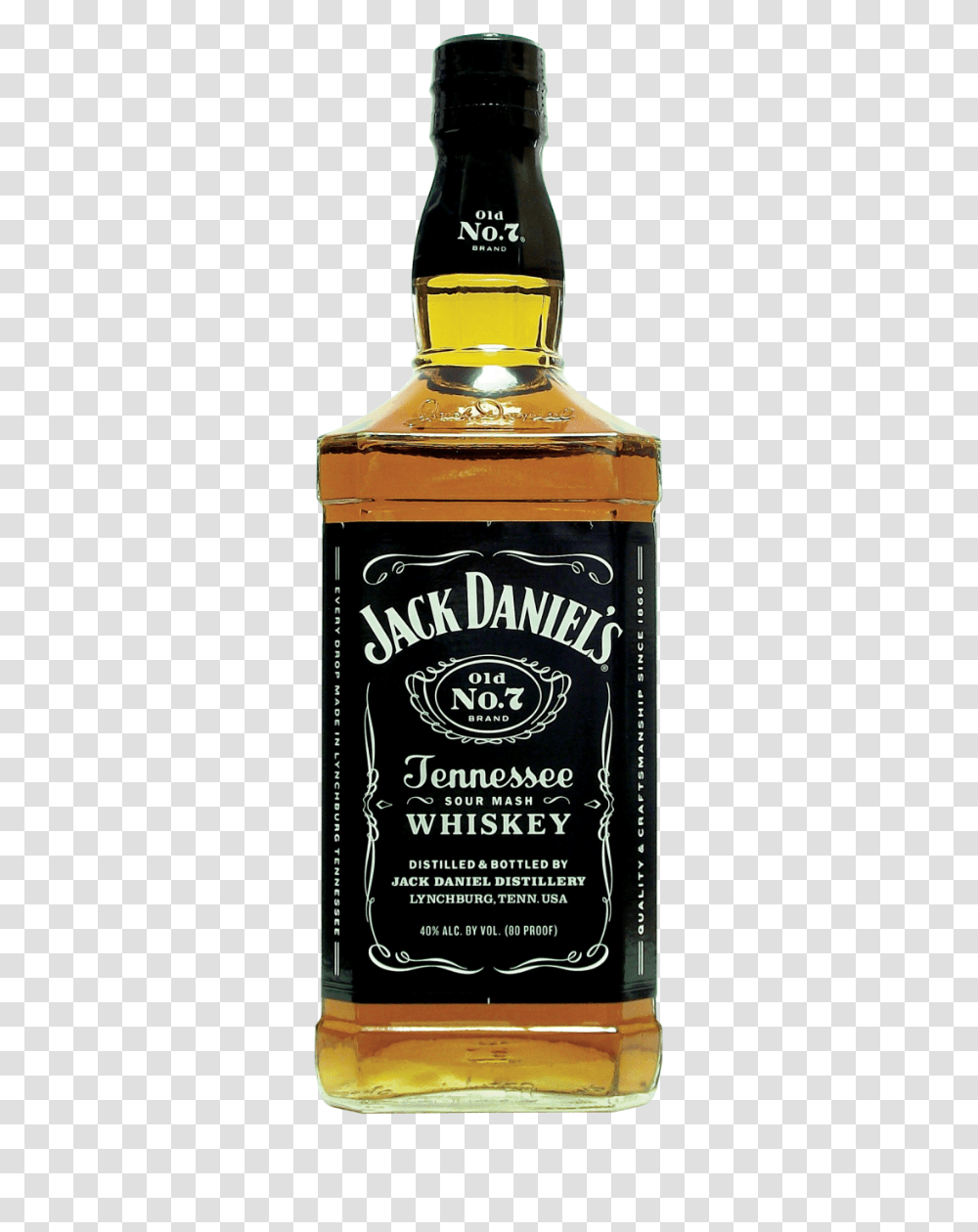 Jack Daniels Black Label Whiskey No, Liquor, Alcohol, Beverage, Drink Transparent Png